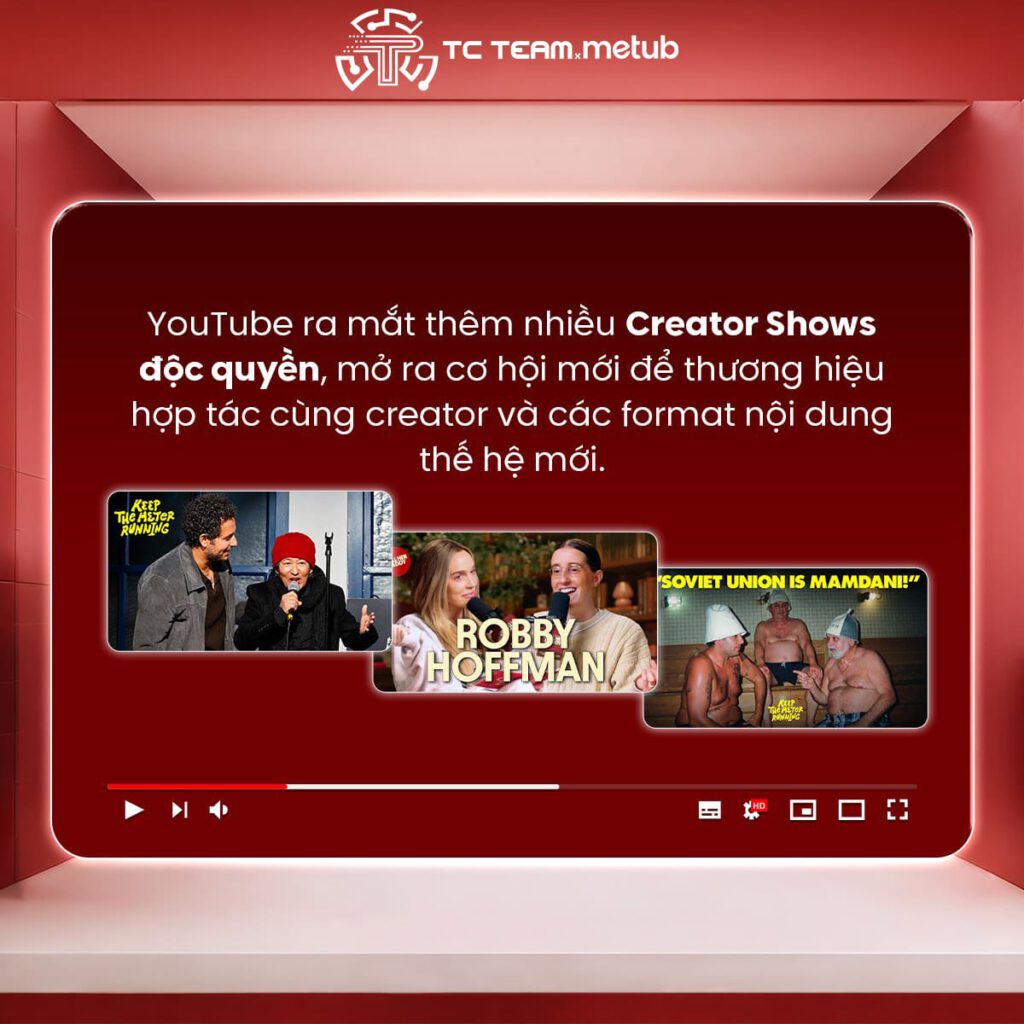 MỘT SỐ CẬP NHẬT NỔI BẬT TẠI YOUTUBE BRANDCAST 2026
